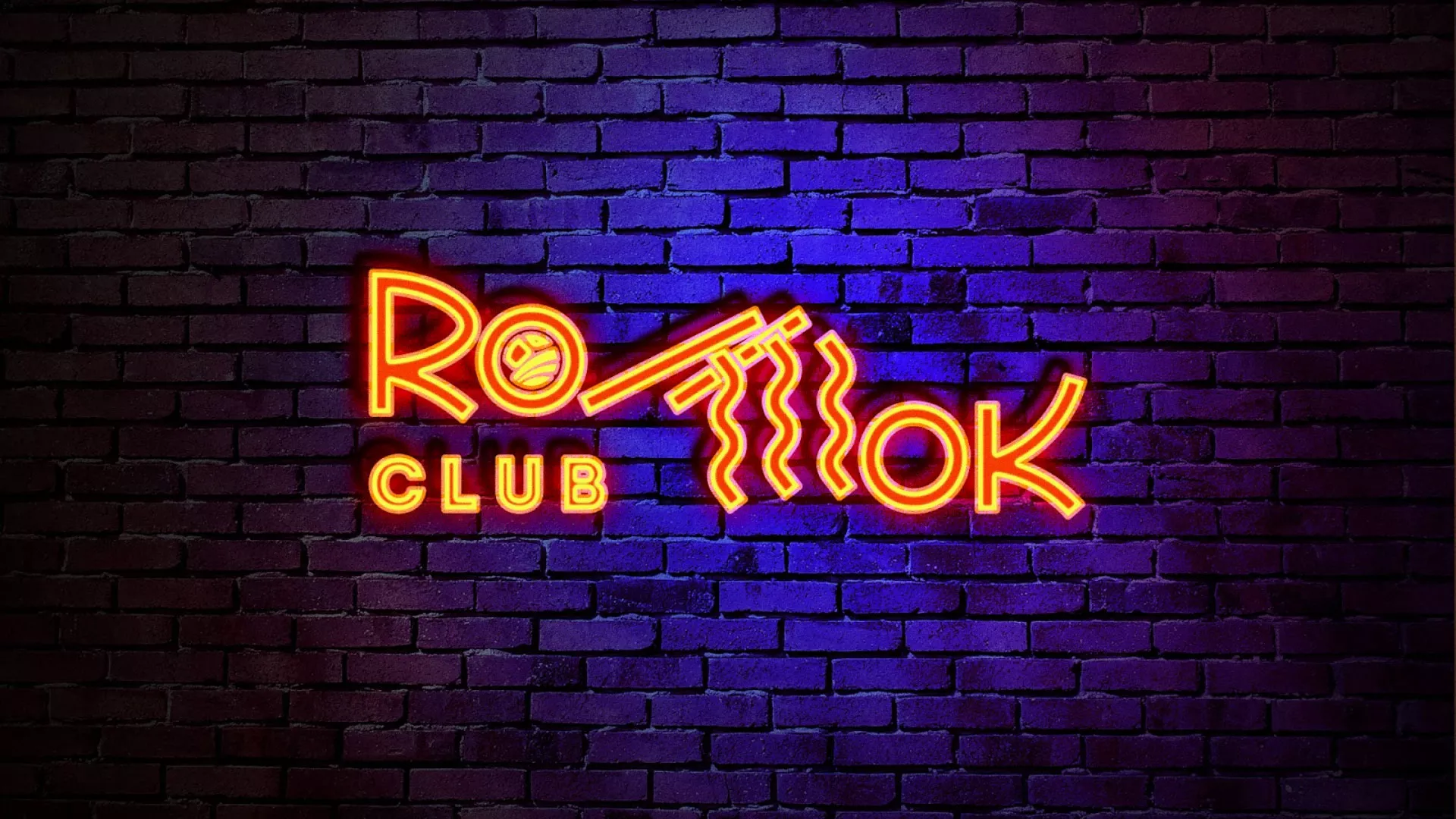 Разработка интерьерной вывески суши-бара «Roll Wok Club» в Пудоже